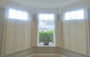 Solid wooden security shutters