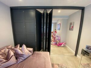 Tracked Shutter Room Divider