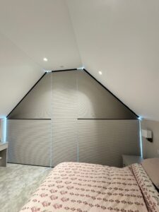 Electric Cellular Blinds for Triangular window