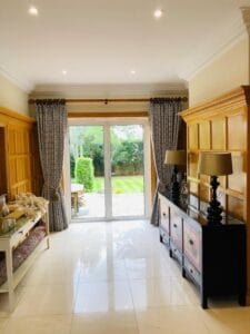 Pinch Pleat Curtains on Wooden Pole installed Barnet EN5