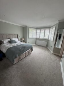Wooden Bedroom Shutter Blinds for Privacy and Light Control