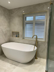 waterproof bathroom shutters fitted in Docklands London 2
