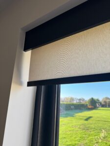Roller Blind with Pelmet East London CLOSE UP