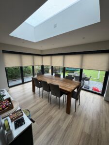 Roller Blinds with Pelmet East London HALFWAY
