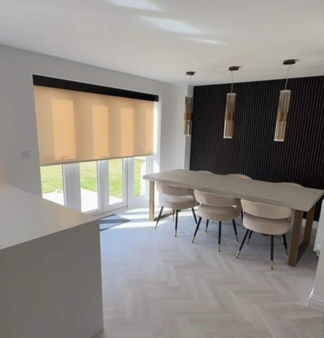 Electric Blind with Fascia installed in Essex