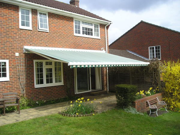 Fully Cassetted Folding Arm Awning installed in Essex